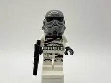 LEGO STAR WARS Part sw1417 - Night Trooper, dark bluish gray helmet, blaster