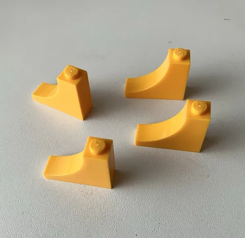 LEGO 4x NEW Brick 1x3x2 w/ Arch/Bow Inverted BRIGHT LIGHT ORANGE #18653