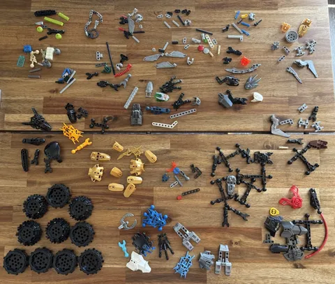 LEGO BIONICLE Hero Factory Bulk Lot of 200+ Parts Pieces 1 LB+ SEE PICTURES!