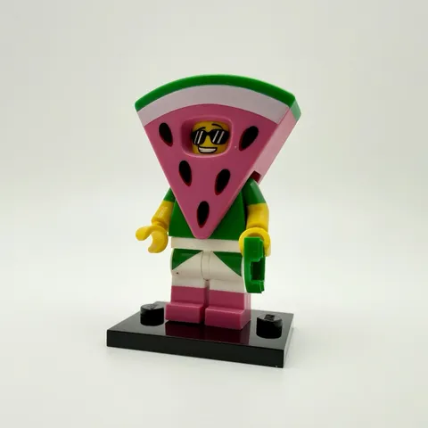 LEGO Movie 2 CMF Series - Watermelon Dude (coltlm2-8) Retired Minifig Complete