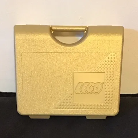 NEW 1x OLD STOCK 1997 Lego Gold Carrying Case Storage Rare Vintage Container Box