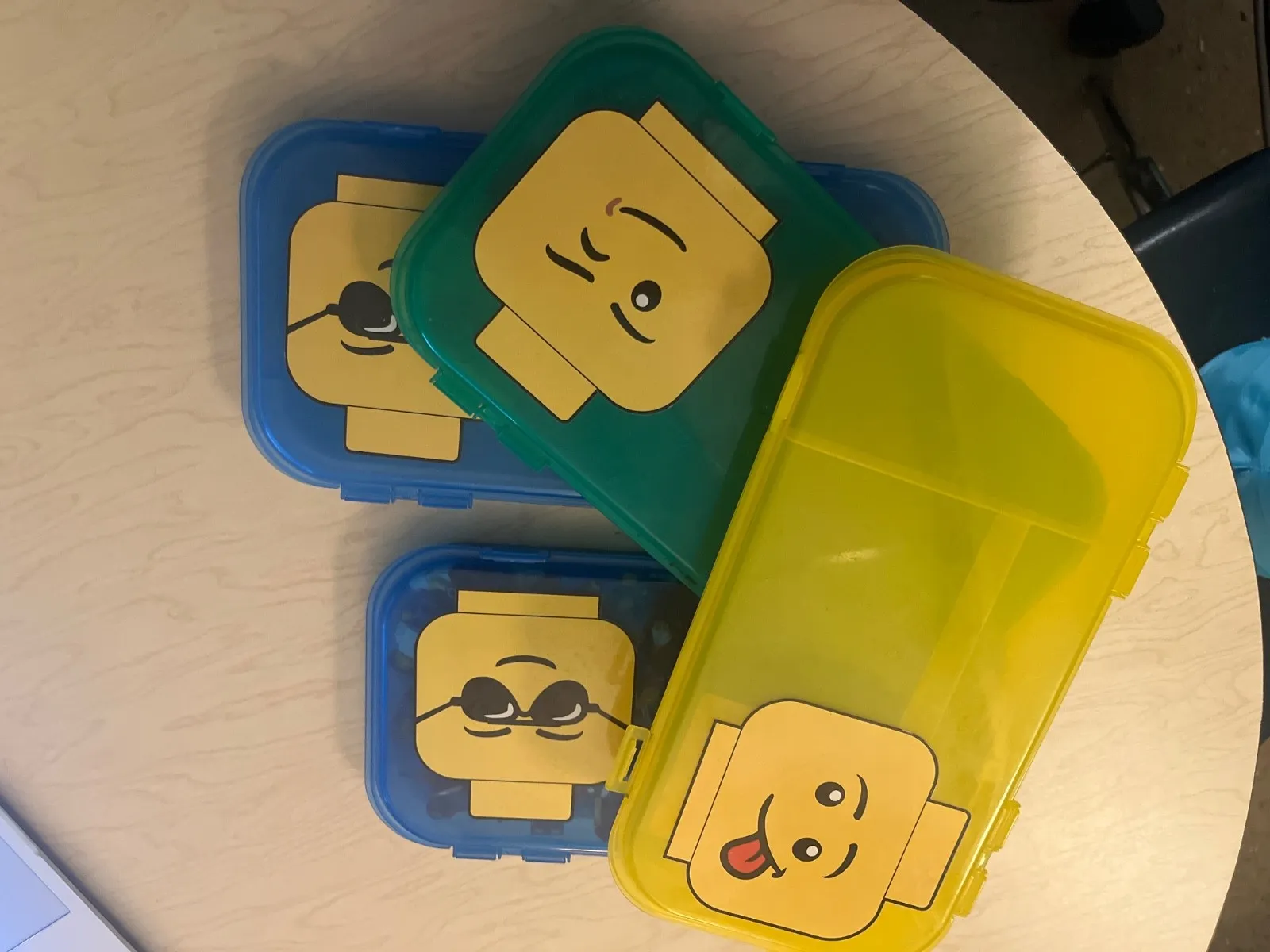 4 Lego Case/Pencil Case With Lego Man Head