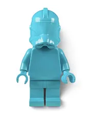 Official Lego Medium Azure Monochrome Prototype P2 Clone Trooper Minifigure