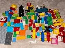 LEGO DUPLO 3 Pound Lot Of Mixed Bricks Some Vintage And Accessories