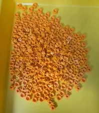 LEGO Parts Brignt Light Orange 1x1 Flower Edge 4 Petals MOC Builder Supply x275