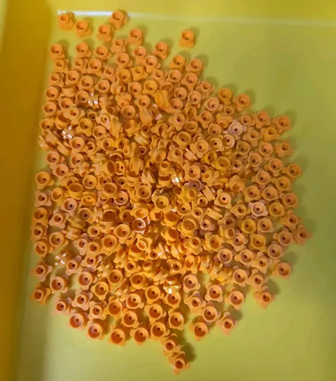 LEGO Parts Brignt Light Orange 1x1 Flower Edge 4 Petals MOC Builder Supply x275