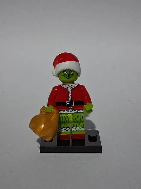 Grinch Rare Custom Lego Minifig Super Hero Dr Seus Stole Santa Christmas New 