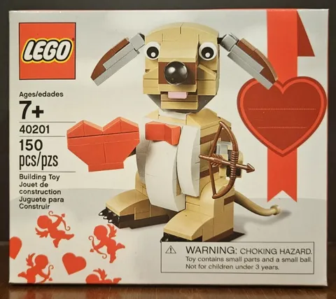 LEGO Seasonal Valentine's Cupid Dog (40201) New & Factory Sealed