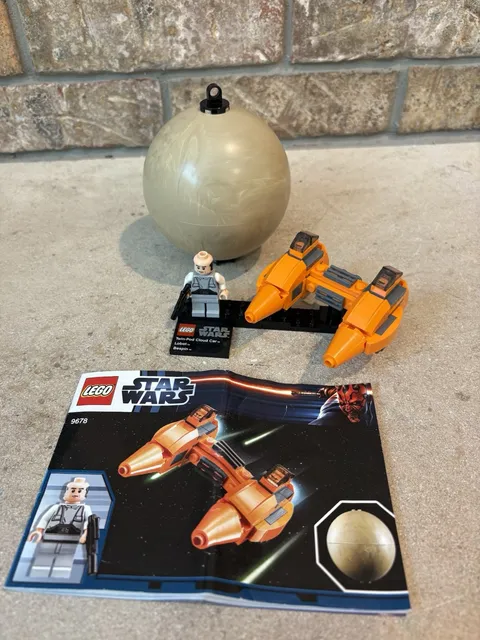LEGO Star Wars Twin-Pod Cloud Car & Bespin 9678 Complete Set Lobot Minifigure