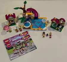 LEGO Friends 41008 Heartlake City Pool COMPLETE w/ Minifigs & Manual
