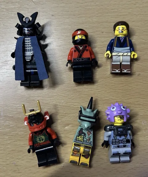 LEGO Ninjago Movie Garmadon, Kai, Edna, Samurai X, Ritchie, And Goon Lot