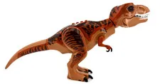 LEGO T-Rex Jurassic World 2010 Large Replacement Parts Brown Orange Head Legs