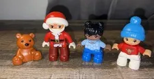 Lego Duplo Holiday Figures Lot Of 4-Santa, Children, Bear Gingerbread Set 10976