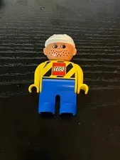 Vintage Duplo LEGO Construction Man Figure