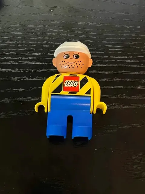 Vintage Duplo LEGO Construction Man Figure