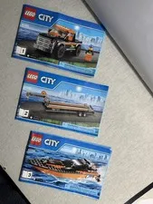 Lego City 60085 Instruction Manual Booklet ONLY  #1-3 Truck, Trailer & Boat