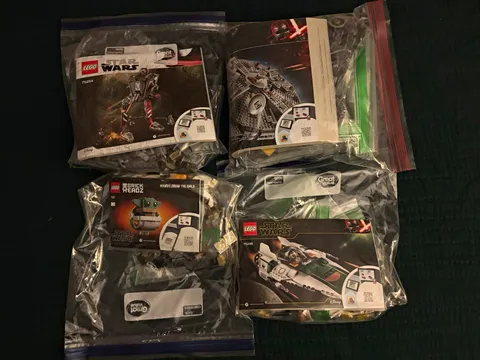 READ: LEGO Star Wars Bulk Lot Complete w/ Minifigs 75254 75248 75257 75317