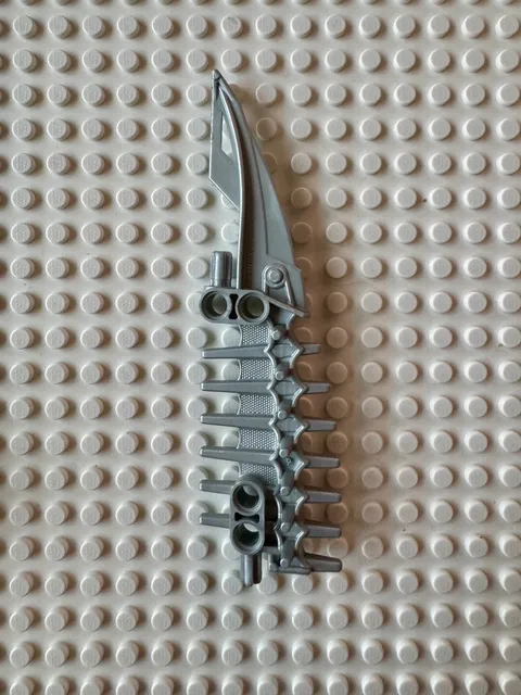 LEGO Bionicle Weapon Spined Long Blade 63149 - Pearl Light Gray