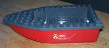 LEGO Red Boat w/ Dark Gray Top