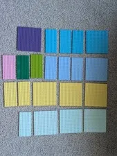 LEGO 8x16, 16x16 Baseplate Lot – 21 Piece Bundle