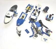 MISC Lego LOT Police Vehicles Figures Boats Trailers Motorcycle  INCOMPLETE SET 