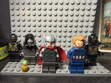 lego marvel super heroes minifigures lot of 5 thor, captain america, and more