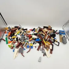 LEGO Bulk Mixed Lot Bricks Pieces Minifigures Construction City MOC Parts 1lb+