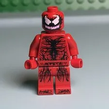 LEGO Carnage Minifigure Marvel Super Heroes 76163 sh0632 CMF Rare Retired F7