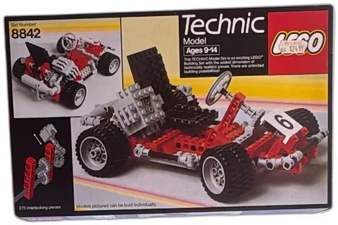 LEGO Technic Go Kart Set 8842 Vintage 1986 Complete Boxed Collectible