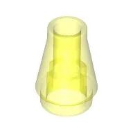 LEGO Part 4589 - Trans-Neon Green Cone 1 x 1 [No Top Groove]