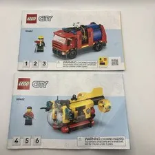 LEGO City: Fire Truck & Submarine (60462) Instruction Manual Booklets Only