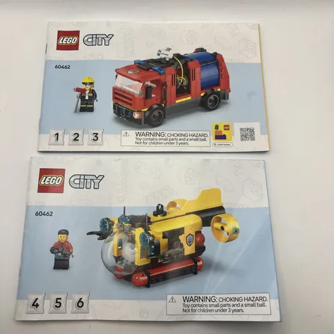 LEGO City: Fire Truck & Submarine (60462) Instruction Manual Booklets Only