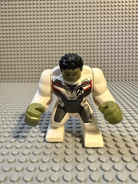 LEGO Marvel Avengers Endgame Hulk White Jumpsuit Minfigure sh0611 From Set 76144
