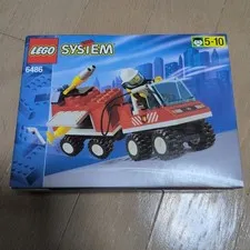 LEGO 6486 Fire Engine Vintage Classic Town Fire Truck Set 1997 Plastic