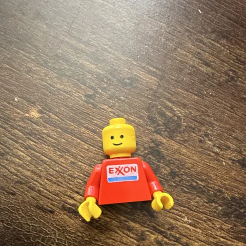 Lego Minifigure Vintage Gas Station Exxon Worker Minifig 