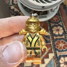 LEGO NINJAGO Lloyd Golden Ninja Minifigure Keychain w/ Metal Ring 853598