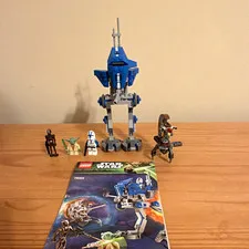 LEGO Star Wars Clone Wars AT-RT 75002 100% Complete w/ 501st Clone & Yoda