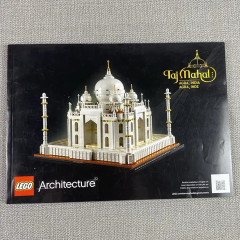 LEGO Instruction Only Taj Mahal Building Architecture Set 21056 No Brick