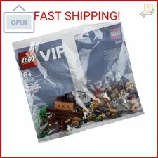 LEGO Pirates and Treasure VIP Addon Pack 40515 - Includes Shark, Skeletons, and