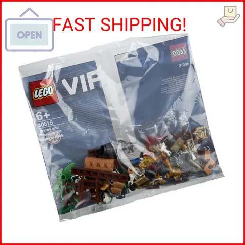 LEGO Pirates and Treasure VIP Addon Pack 40515 - Includes Shark, Skeletons, and
