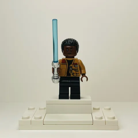 LEGO Star Wars Minifigure Finn Episode 7 with Blue Lightsaber