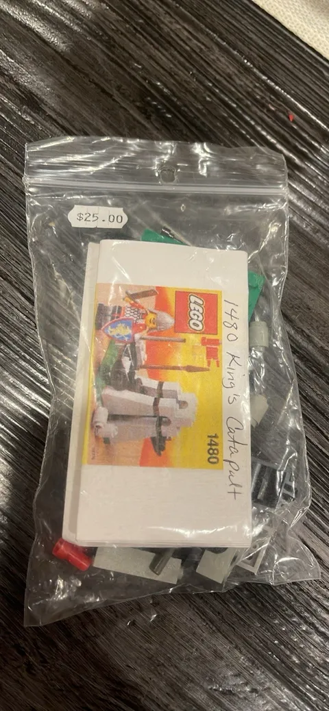 LEGO Kings Catapult 1480 Vintage Set %100 100% Complete In Excellent Condition