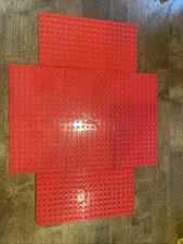 Lego Lot of 5 Brick 10x20 Thick Base Plate Castle Red