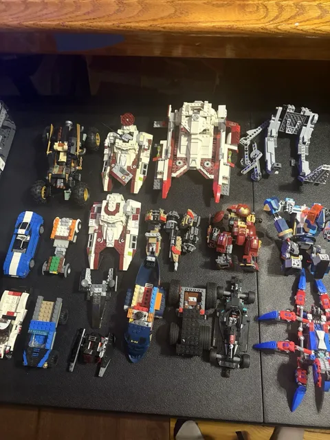 LEGO Mixed Bulk Lot Built Vehicles Cars Spaceships & Mechs Age 12+