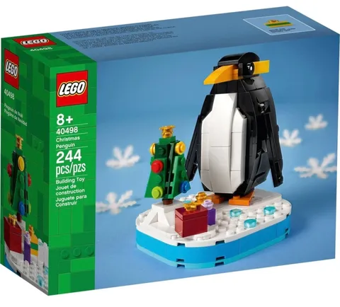 LEGO 40498 Christmas Penguin NEW Sealed Retired Set: Holiday Winter Gift 244 Pcs