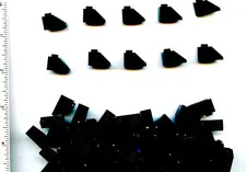 LEGO x 40 Black Slope 45 2 x 1 NEW 3040 bulk lot