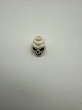 LEGO - Minifig, Head, Modified Skull with Black Eyes, Nose and Mouth - White