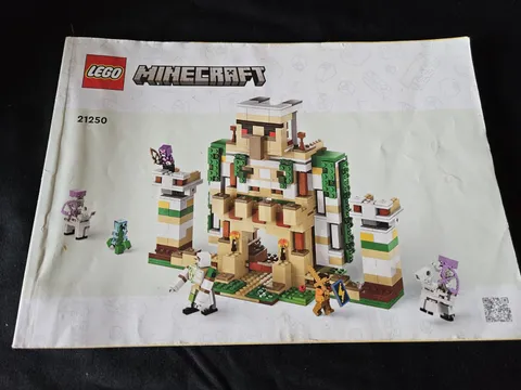 LEGO Minecraft 21250 Iron Golem Fortress Manual - Manual Only / No LEGO Set