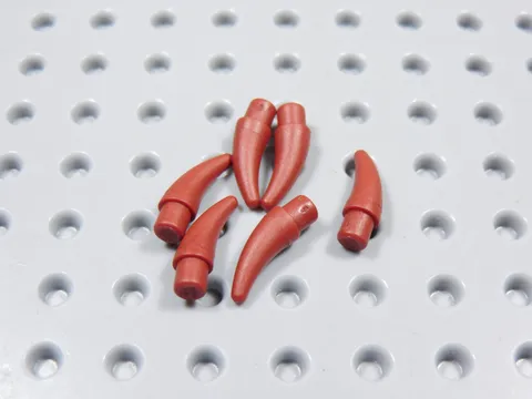 LEGO Lot of 6 Dark Red Small Barbs Horns Weapon Minifig BU