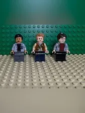 LEGO Jurassic World Minifigure Lot of 3 - Owen, Dr. Wu & Zach Mitchell